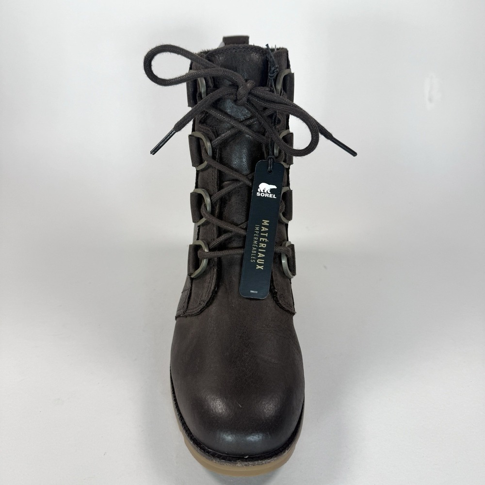 Sorel Womens 8.5 Waterproof Leather Lace Up Ankle Boots Brown NL3715 NWT - Picture 6 of 15